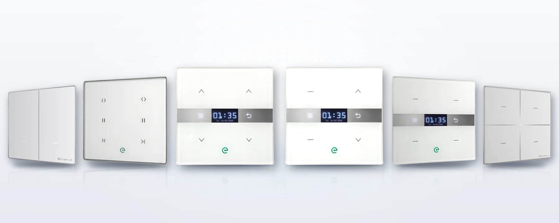 The 2026 glass switch lineup — designed and built in Vietnam by ACIS